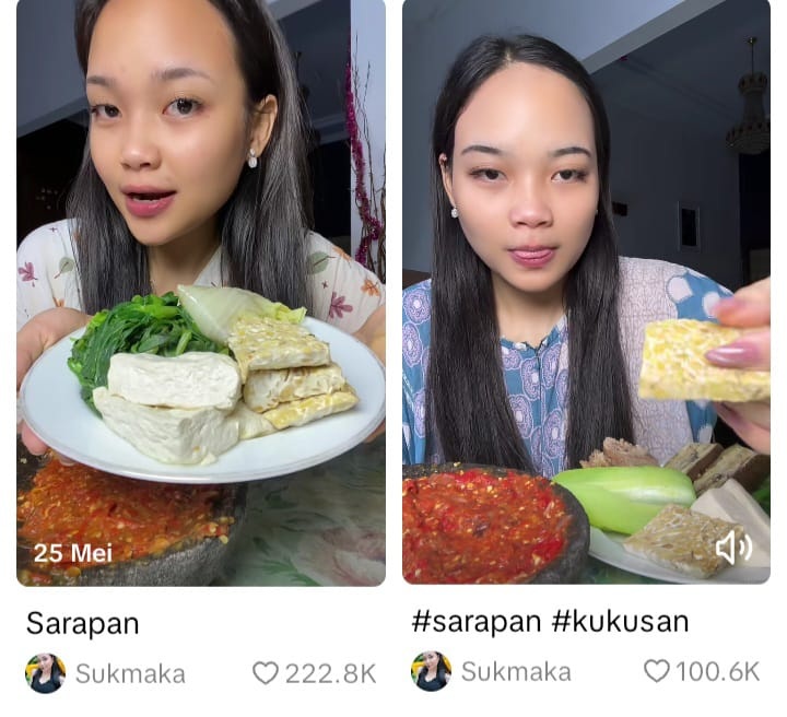 Ilustrasi kukusan dan sambal, sarapan sehat ala Sukmaka.