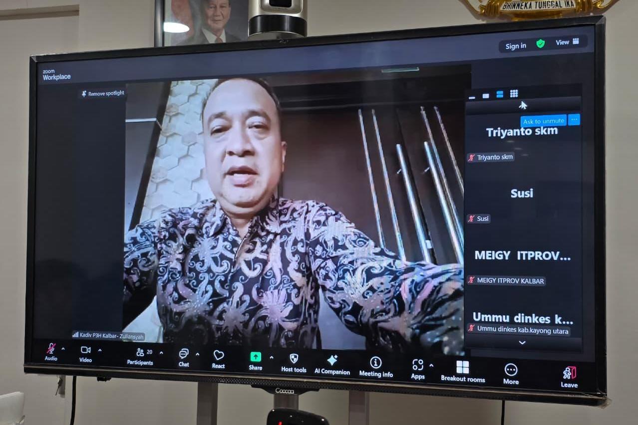 Kanwil Kemenkum Kalbar menggelar rapat harmonisasi Raperbup Kayong Utara tentang penganggulangan tuberkulosis pada Kamis (2/10).