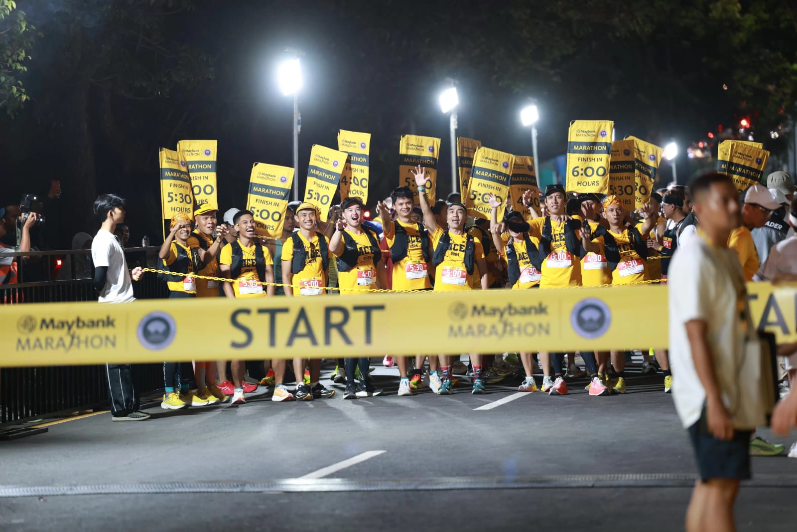 Ilustrasi lari maraton.