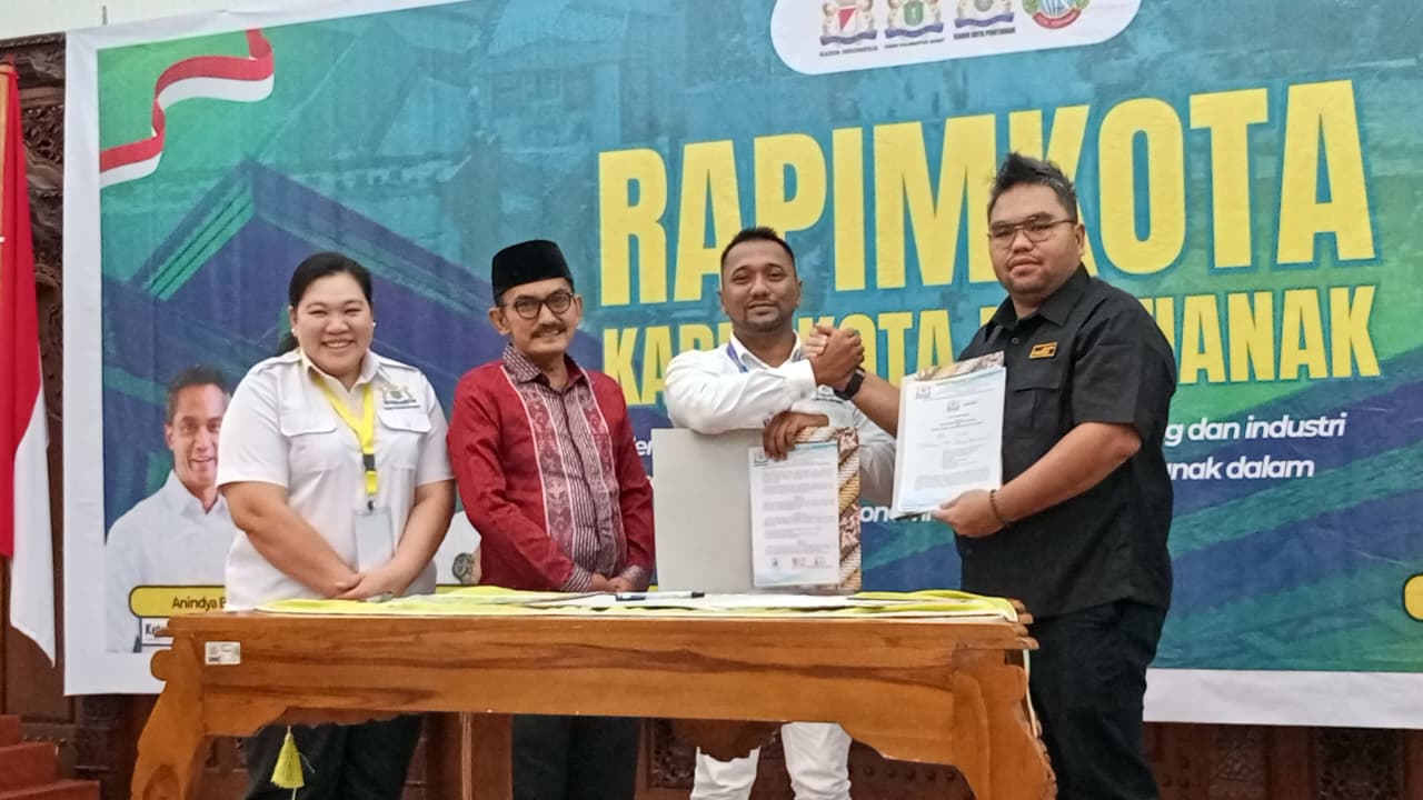 Ketua Kadin Kota Pontianak, Muhammad Naufal hadir dalam Rapat Pimpinan Kota (RAPIMKOTA) Pontianak Tahun 2025, Sabtu (4/10/2025).