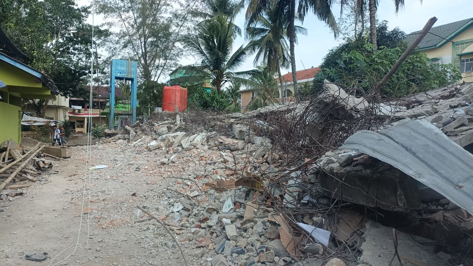 Kondisi terkini pembangunan di Ponpes Tremas Pacitan yang terus dibenahi untuk menjamin keselamatan ribuan santri.