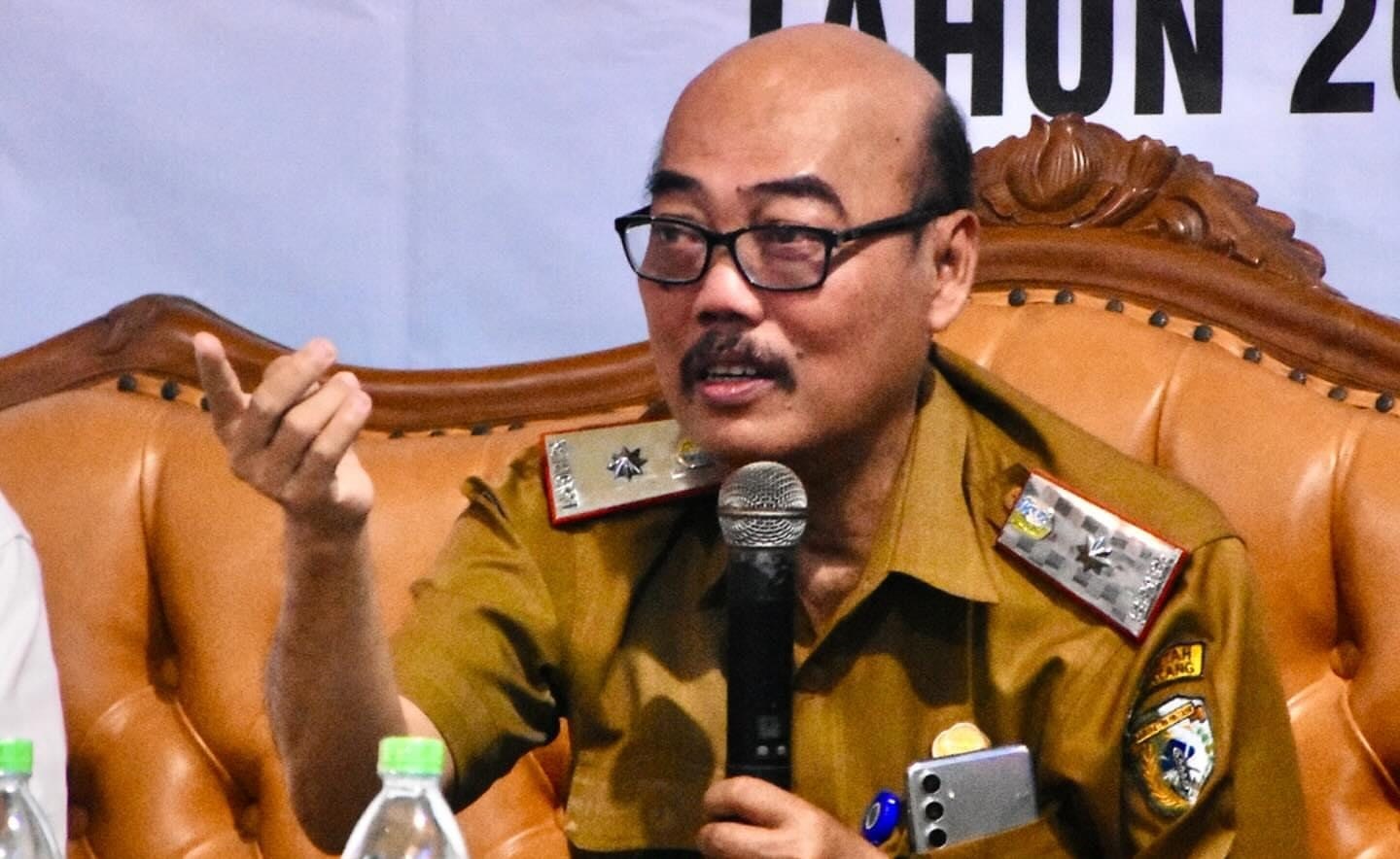 PENGURANGAN ANGGARAN: Sekretaris Daerah Kabupaten Sintang Kartiyus, mengungkapkan bahwa informasi mengenai pengurangan anggaran itu disampaikan langsung oleh Kementerian Keuangan RI.