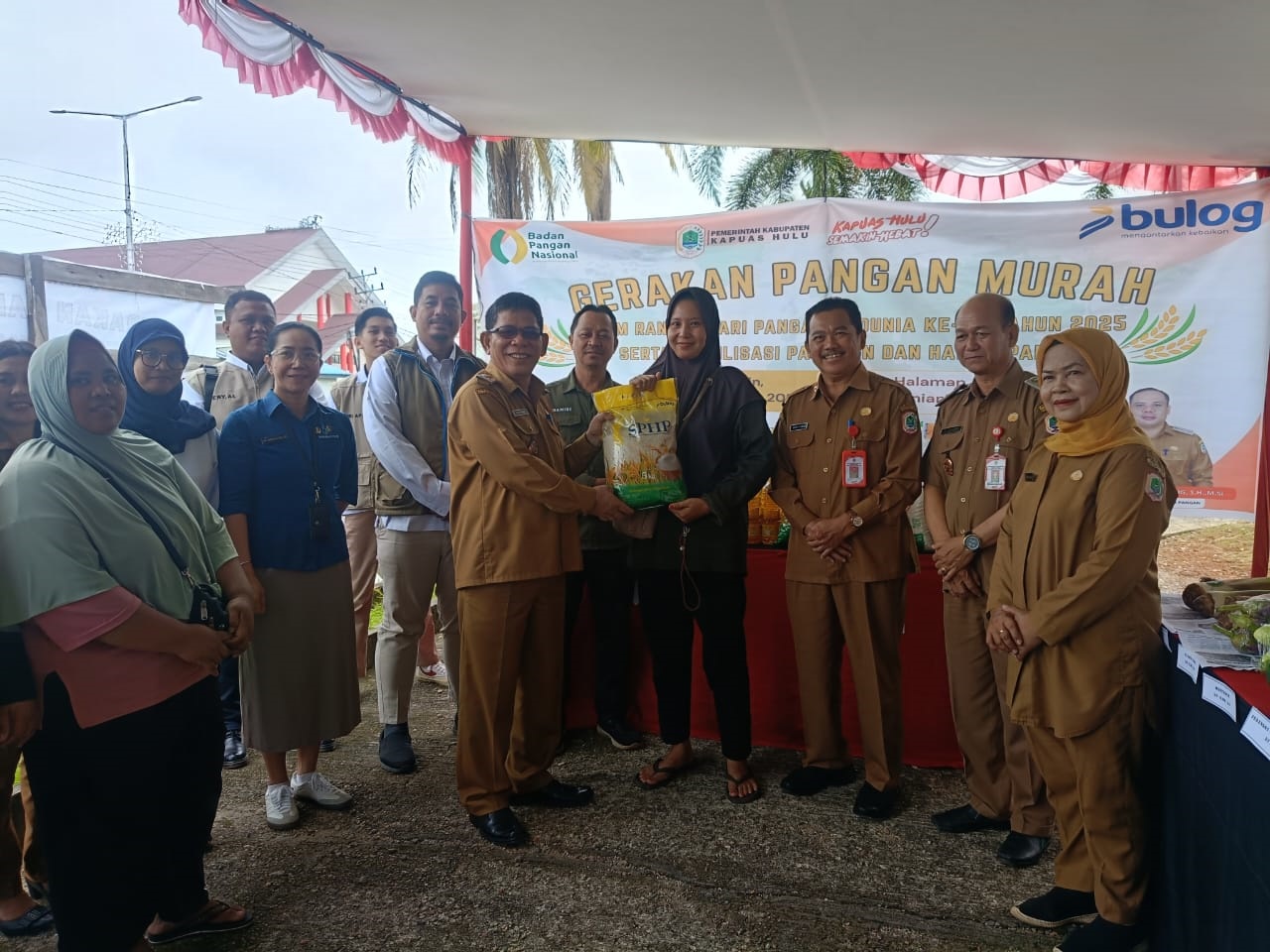 GPM : Pj Sekda Kapuas Hulu Agustinus Stormandi saat menghadiri kegiatan GPM di Dinas Pertanian dan Pangan Kapuas Hulu.