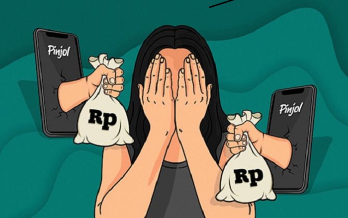 Ilustrasi Jeratan Pinjol