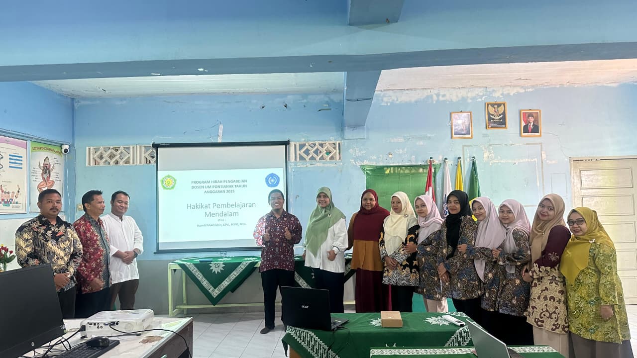 Dokumentasi kegiatan peningkatan kompetensi guru di era pendidikan abad ke-21 yang digelar Dosen Universitas Muhammadiyah.
