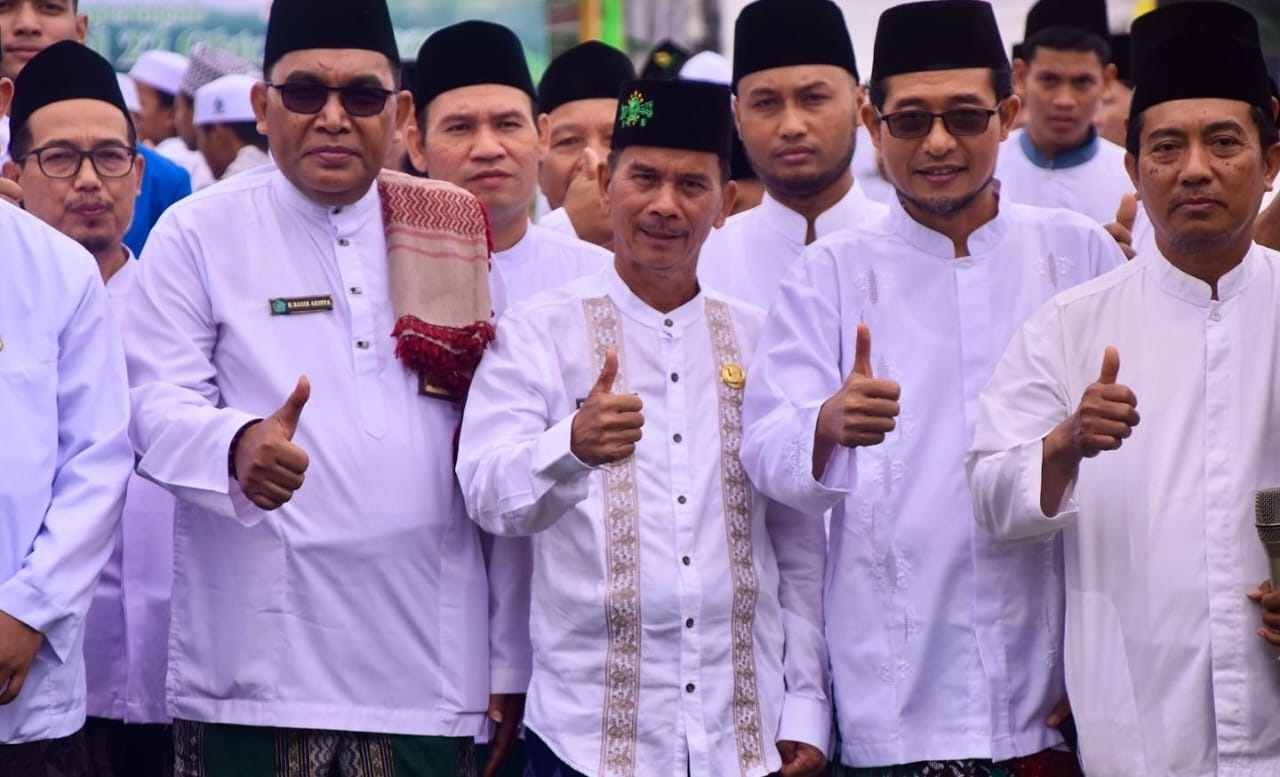HARI SANTRI: Bupati Sintang Gregorius Herkulanus Bala pada peringatan Hari Santri Nasional di Sintang, Rabu (22/10).