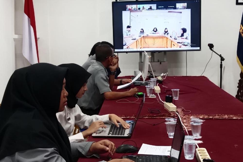Kanwil Kemenkum Kalbar menggelar harmonisasi Raperbup Sintang pada Senin (2710).