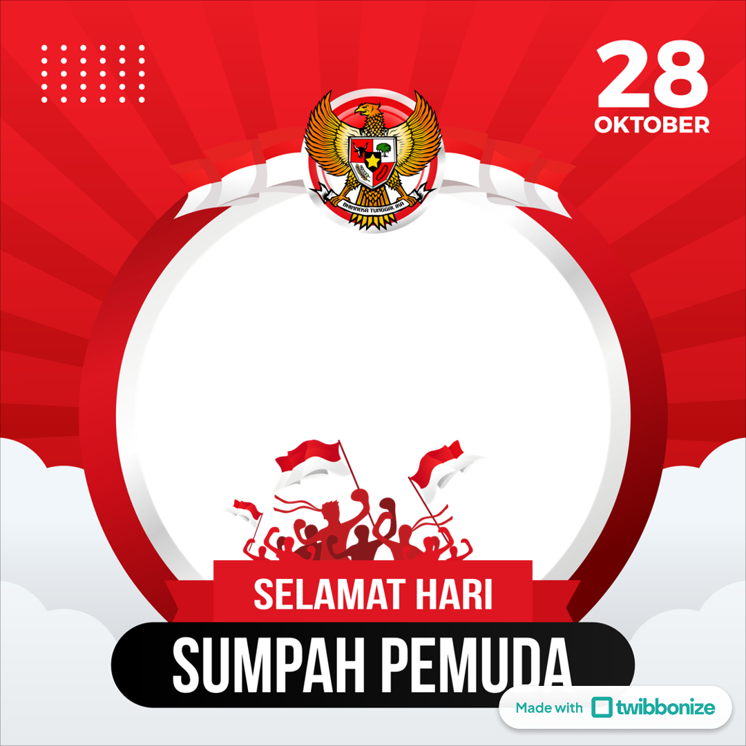 Twibbon hari sumpah pemuda 2025.