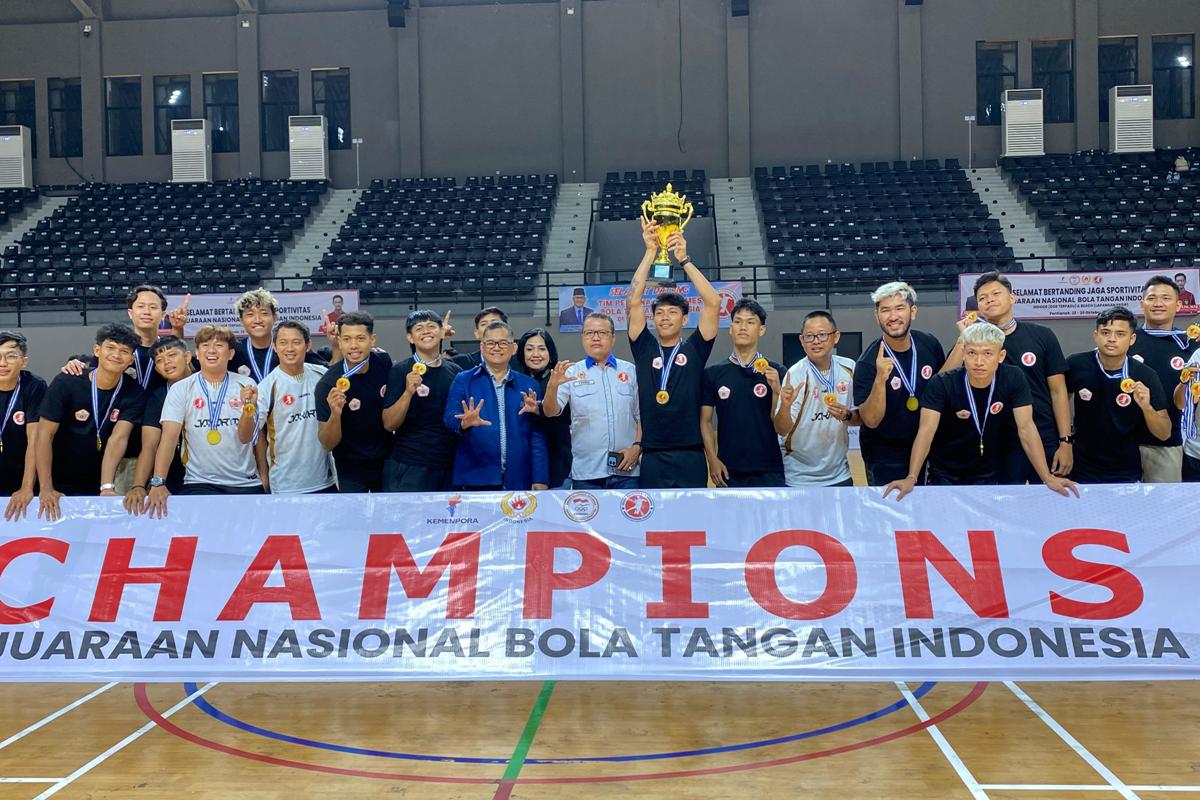 Tim DKI Jakarta menjadi juara Kejurnas Bola Tangan Indonesia 2025.