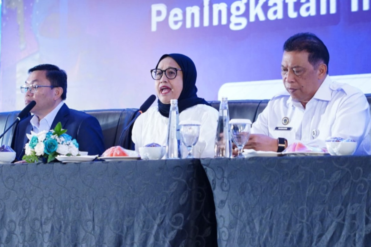 Suasana rapat koordinasi dan sosialisasi teknis Program Makan Bergizi Gratis yang digelar BGN di Jakarta.