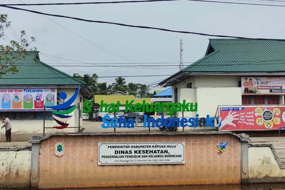 Kantor Dinas Kesehatan Kabupaten Kapuas Hulu.