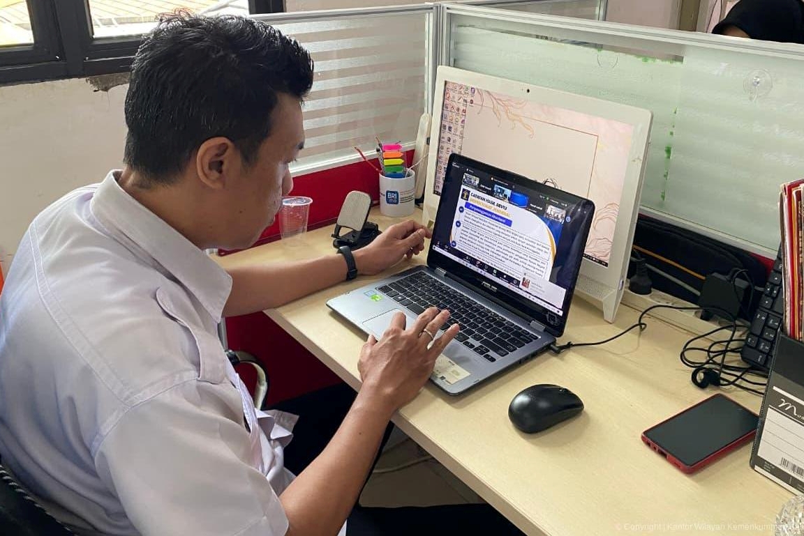 Kanwil Kemenkum Kalbar menggelar evaluasi penyusunan laporan keuangan triwulan III tahun 2025 pada rabu (5/11).