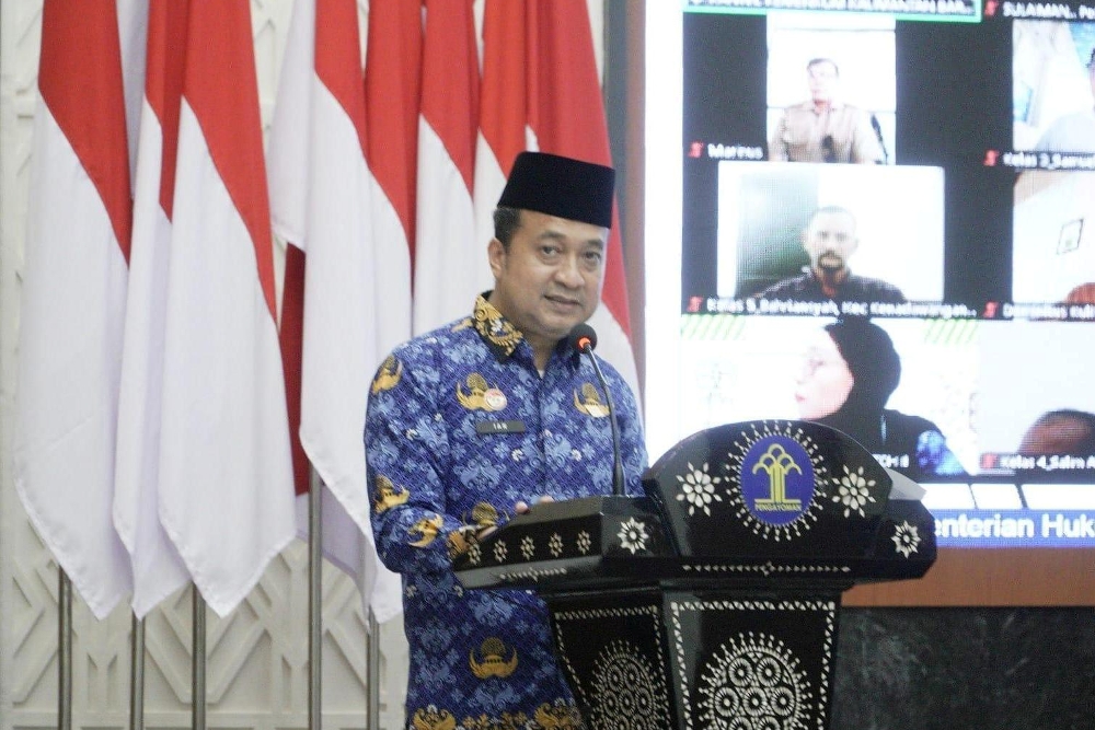 Kanwil Kemenkum Kalbar menggelar pelatihan paralegal serentak pada Senin (20/11).