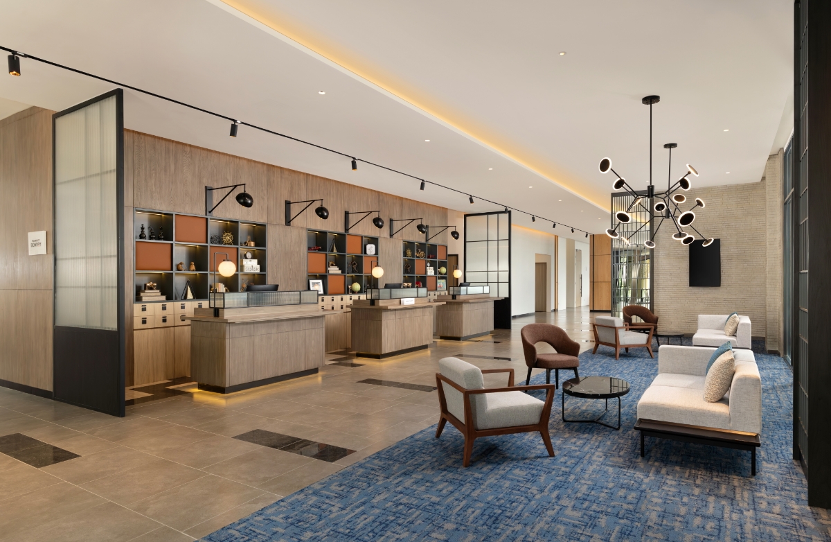 Lobi hotel di Four Points by Sheraton Pontianak.