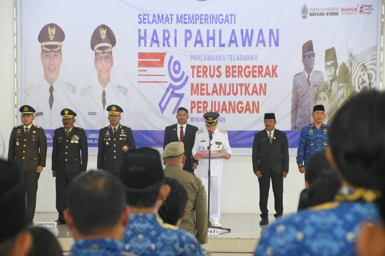 PERINGATAN : Upacara Peringatan Hari Pahlawan 2025 di Kabupaten Kayong Utara.