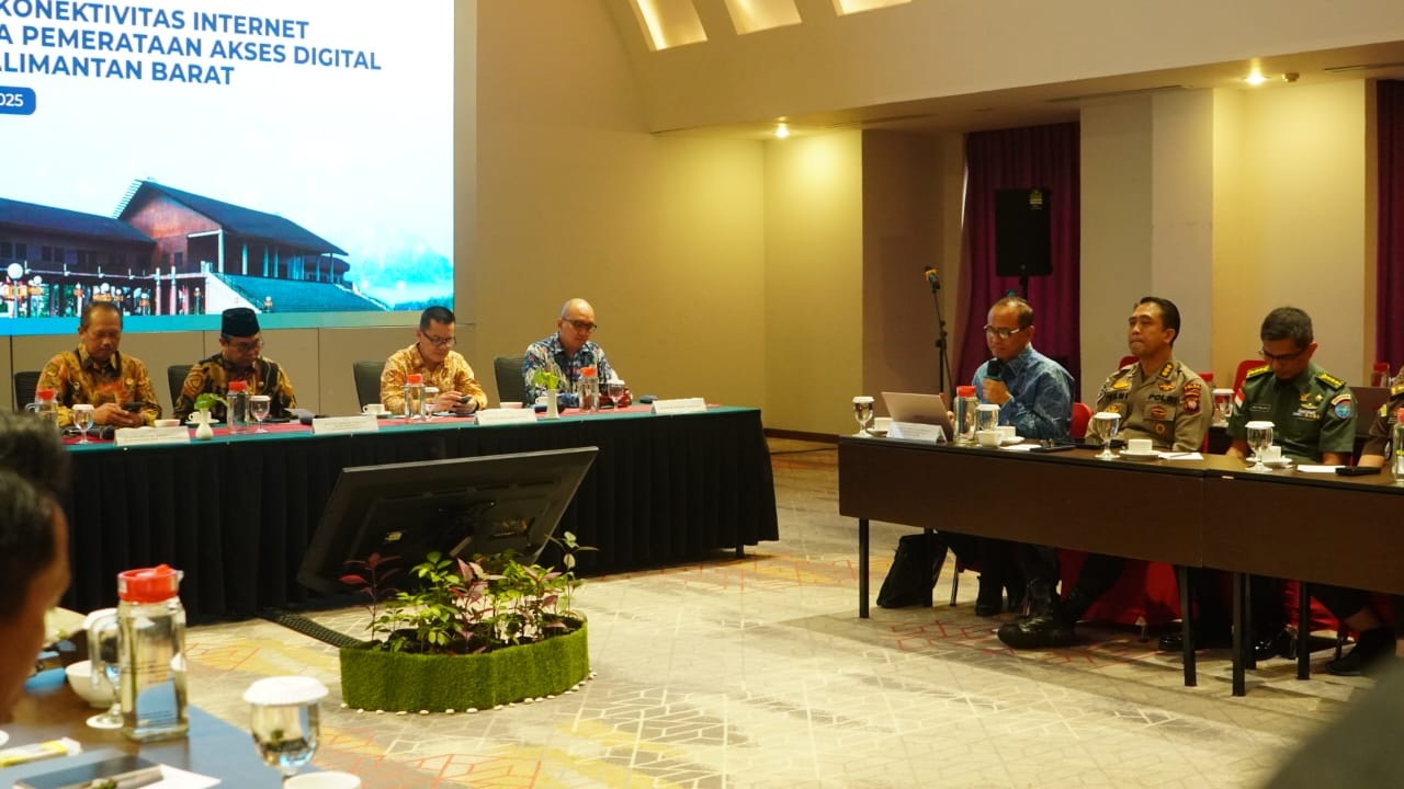 RAKOR : Rapat Koordinasi (Rakor) Peningkatan Konektivitas Internet dalam Rangka Pemerataan akses Digital di Provinsi Kalimantan Barat.