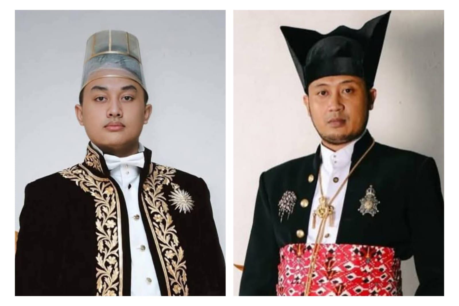 Dua sosok putra Pakubuwono XIII yang sama-sama mengeklaim sebagai pewaris tahta Keraton Surakarta.