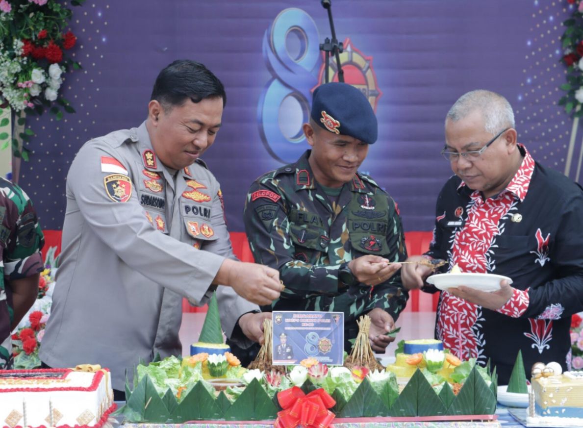HUT BRIMOB: Brimob Sanggau memperingati HUT ke-80 dengan apel, doa bersama, serta kegiatan sosial untuk memperkuat pengabdian pada masyarakat.