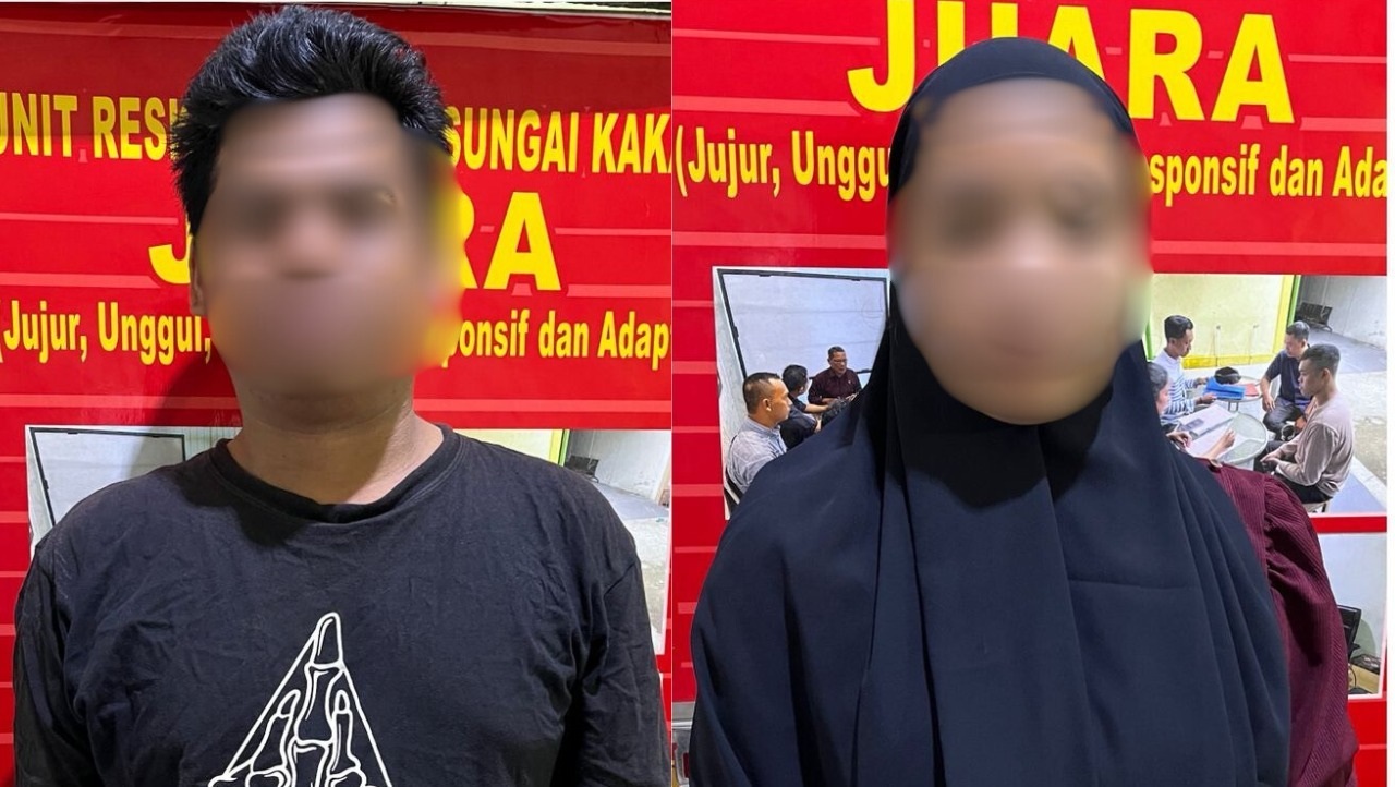 Tersangka NN dan DA
