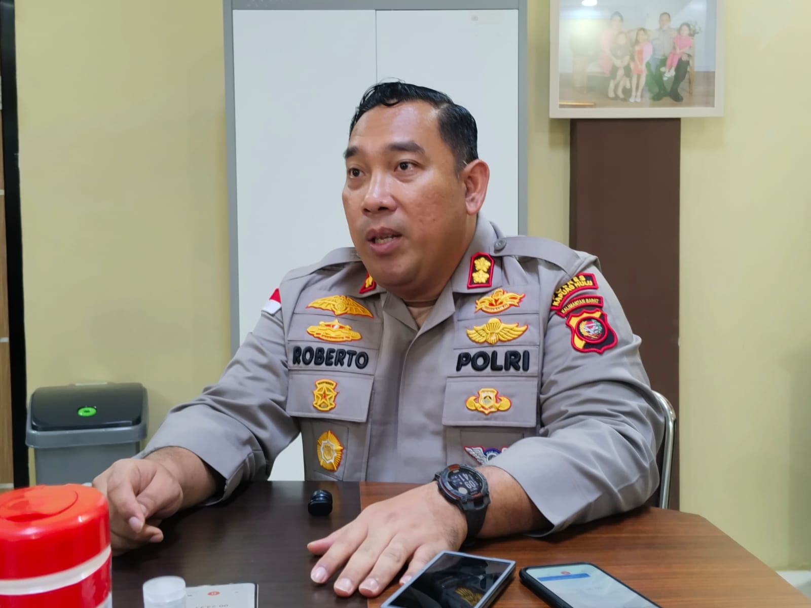 Kapolres Kapuas Hulu AKBP Roberto Aprianto Uda.