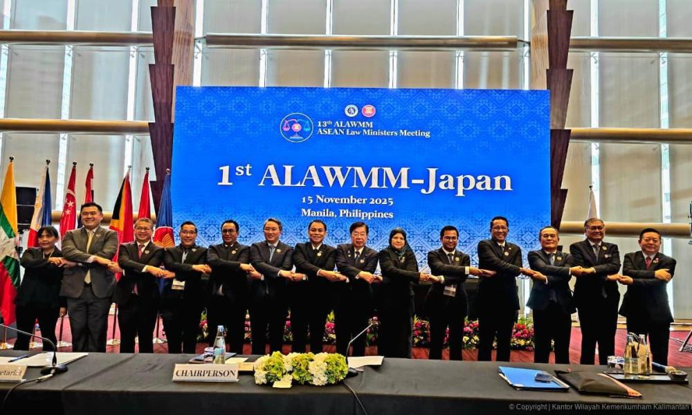 Pertemuan Pertama Menteri Hukum ASEAN&ndash;Jepang yang digelar pada Sabtu (15/11).