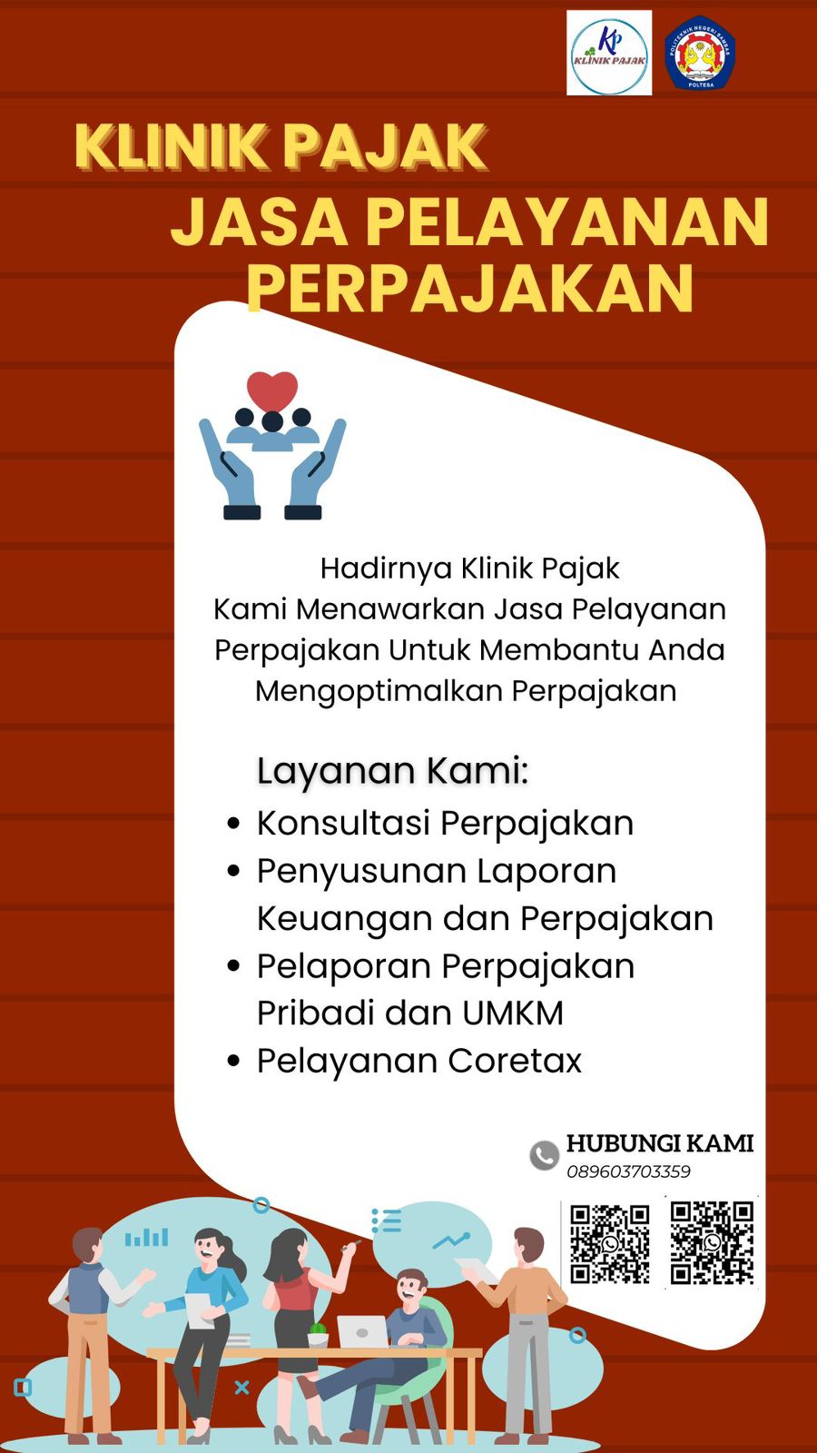 Poltesa kini sudah memiliki Klinik Pajak, dengan harapan bantu masyarakat terutama pelaku UMKM serta mahasiswa.