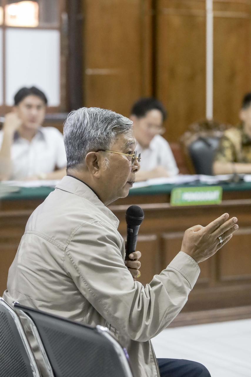 Prof Nindyo yang Dihadirkan PT Jawa Pos dalam sidang.
