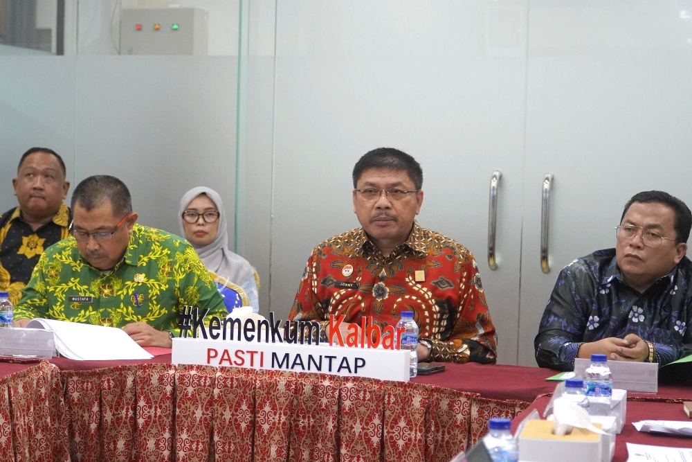 Kanwil Kemenkum Kalbar menggelar koordinasi inventarisasi aset Kabupaten Kubu Raya pada Kamis (20/11).