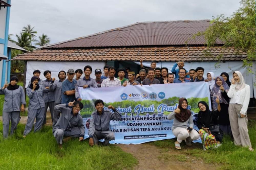 Politeknik Negeri Pontianak (Polnep) melalui Teaching Factory Budidaya Perikanan menyelenggarakan diseminasi penelitian di Kabupaten Mempawah.