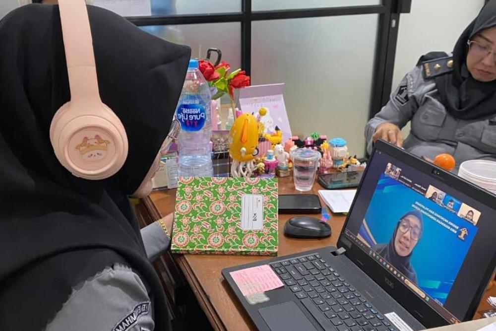 Kanwil Kemenkum Kalbar mengikuti sosialisasi mekanisme penyusunan RPATA yang digelar oleh Kemenkeu secara daring pada Selasa (25/11).