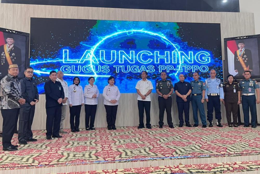 Rakor dan Launching Gugus Tugas Pencegahan dan Penanganan Tindak Pidana Perdagangan Orang (GT-PP TPPO) di Balai Petitih, Kantor Gubernur Kalbar pada Rabu (26/11).