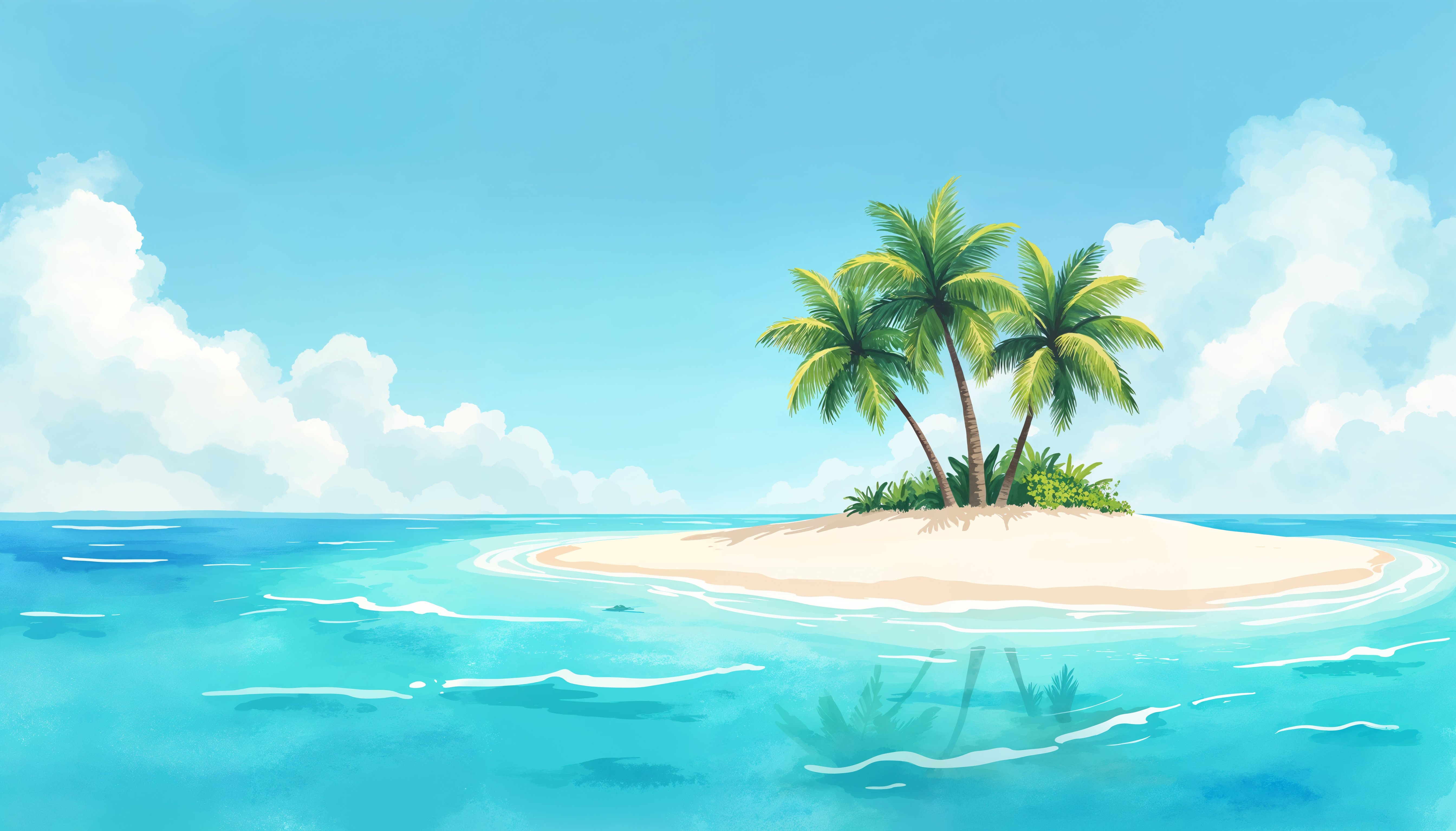 Ilustrasi Pulau Kelapa