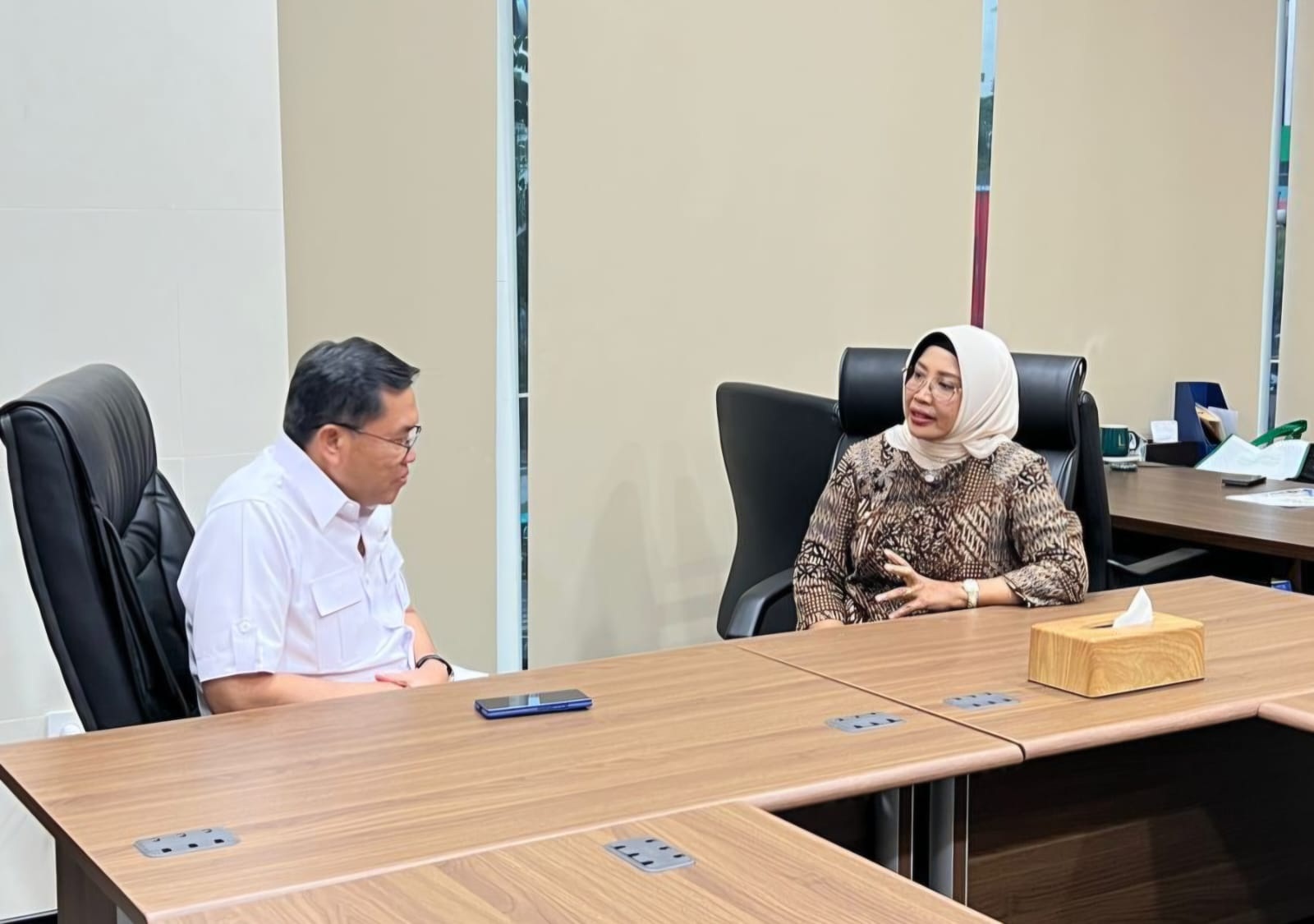 STRATEGIS: Pertemuan strategis Bupati Erlina dengan sejumlah pejabat kementerian dan lembaga di Jakarta.