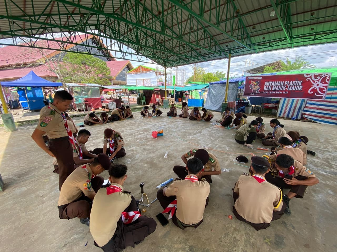 RAIMUNA: Aktivitas para peserta Raimuna Daerah se-Kalimantan Barat 2025 di Kabupaten Sintang.