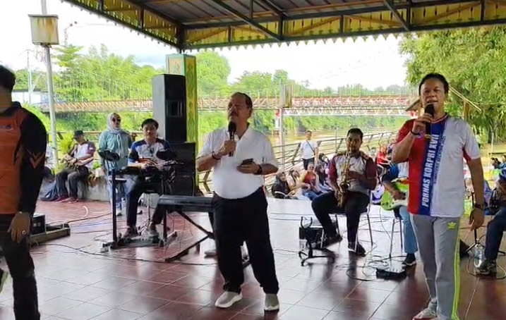 ULANGTAHUN: Bupati Sanggau Yohanes Ontot menghadiri peringatan HUT ke-54 Korpri di Sanggau.