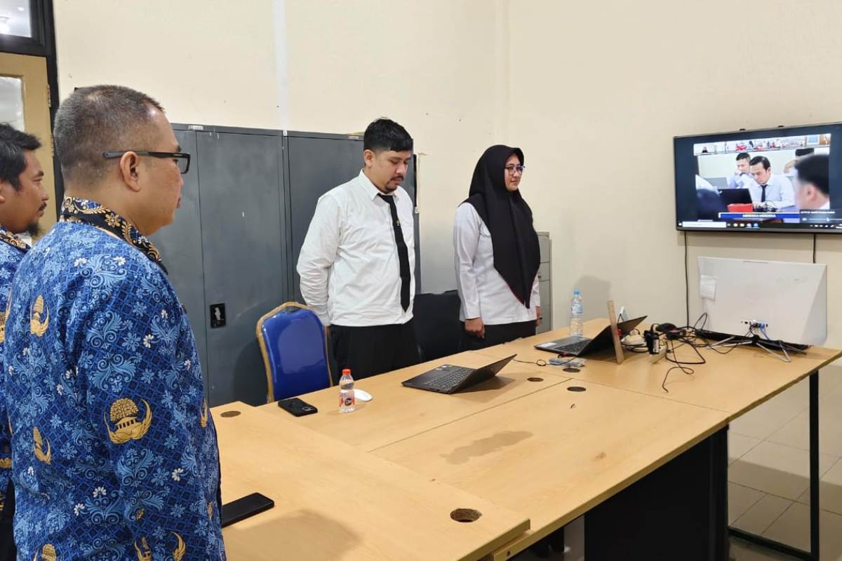 Kanwil Kemenkum kalbar menggelar uji kompetensi teknis bagi analis hukum pada Senin (1/12).