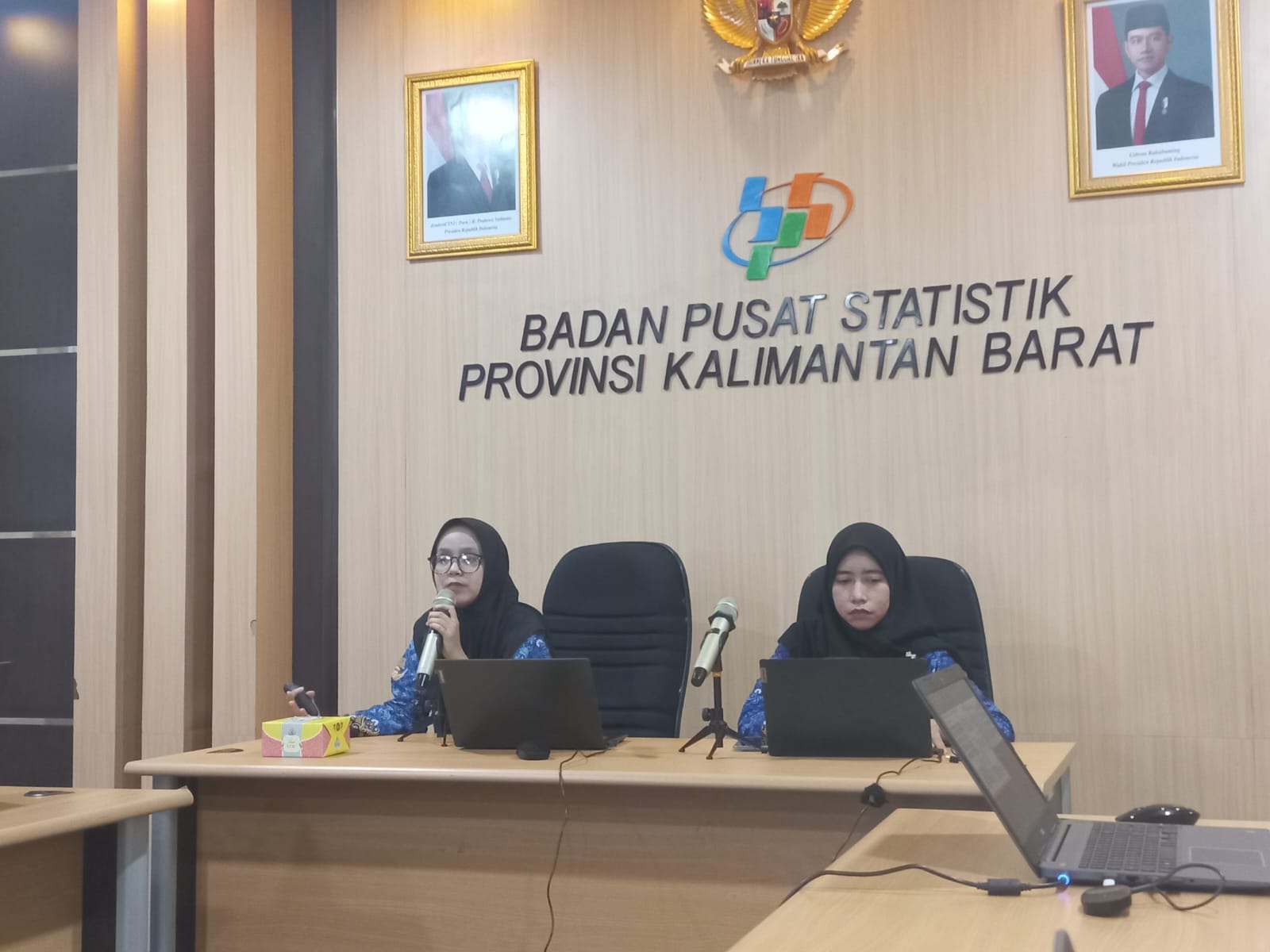 Kegiatan rilis BPS Kalbar yang digelar, Senin (1/12).