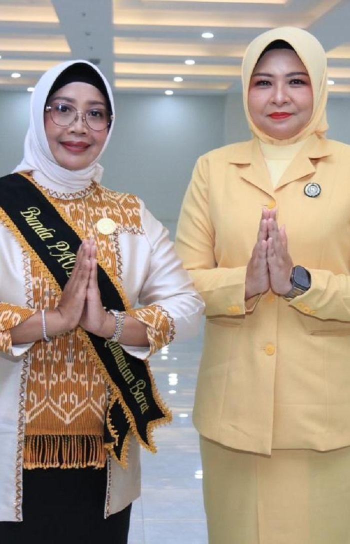 PAUD : Ketua PP PAUD Kalbar Windy Prihastari bersama Bunda PAUD Kalbar Erlina Ria Norsan.