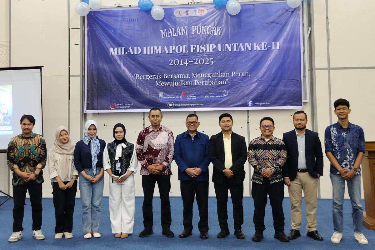 Malam Puncak Milad Himapol (Himpunan Mahasiswa Ilmu Politik) ke 11 Tahun.