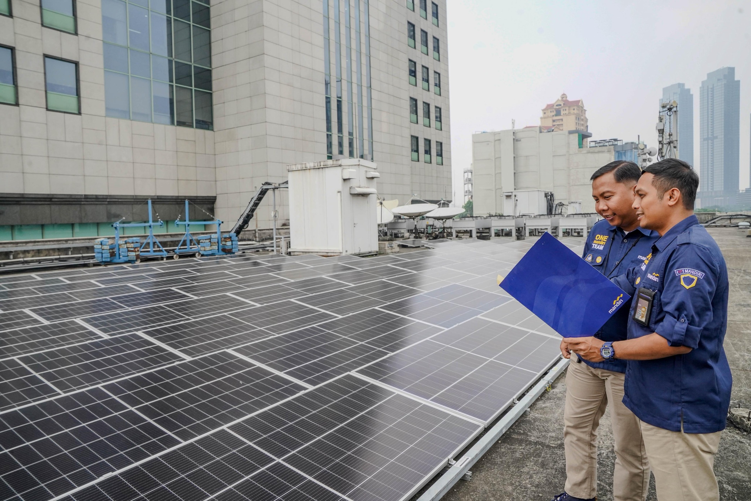 ILUSTRASI: Bank Mandiri tingkatkan pembiayaan energi terbarukan Rp13 triliun untuk memperkuat transisi menuju ekonomi hijau nasional.
