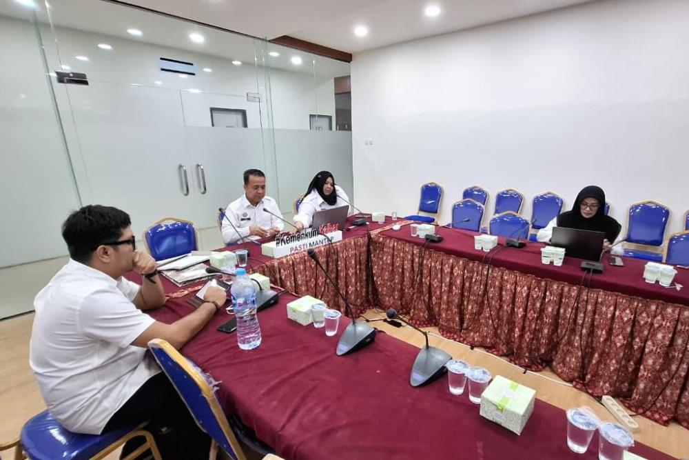 Kanwil Kemenkum Kalbar menggelar rapat harmonisasi Raperbup Kapuas Hulu pada Rabu (3/12).