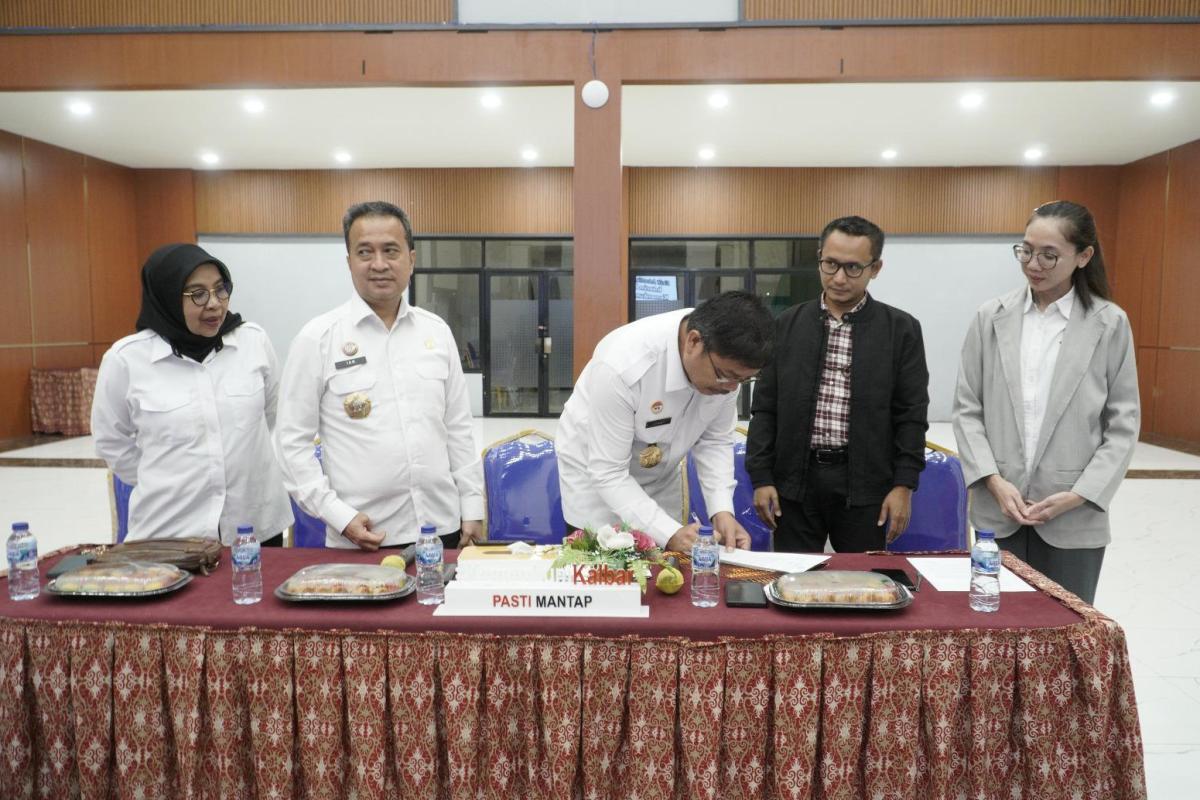 Kegiatan Exit Meeting pemeriksaan interim BPK RI di Kanwil Kemenkum Kalbar pada Rabu (3/12).