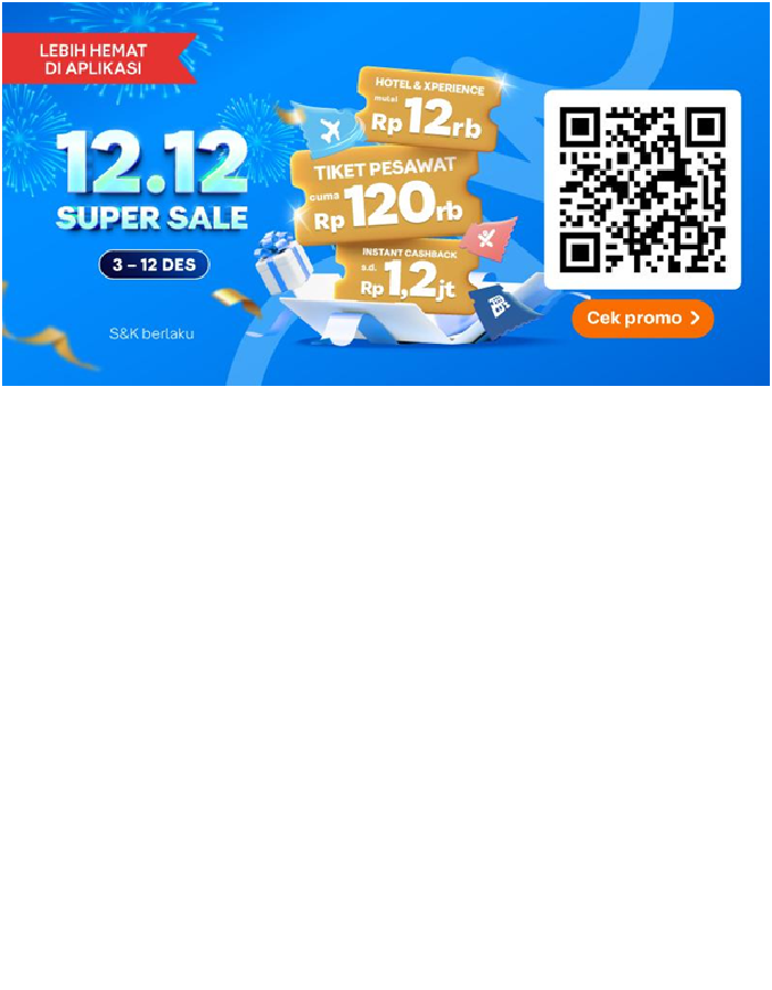 12.12 Traveloka Super Sale