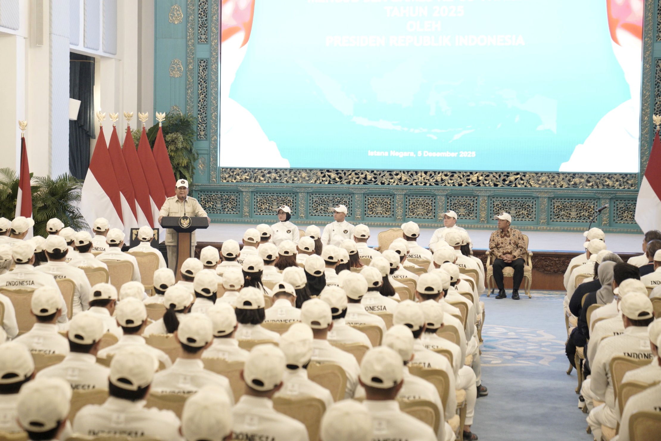 Presiden RI Prabowo Subianto melepas kontingen SEA Games ke-33 di Thailand pada Jumat (5/12) lalu.