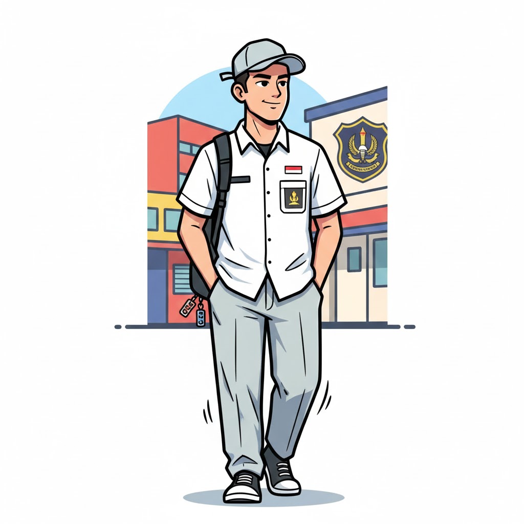 Ilustrasi pelajar SMK