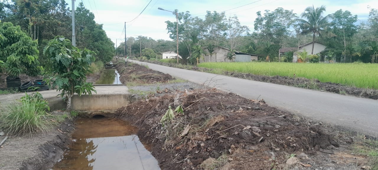 PARIT: Normalisasi parit yang dilakukan memberikan dampak positif, termasuk mendukung pertanian.
