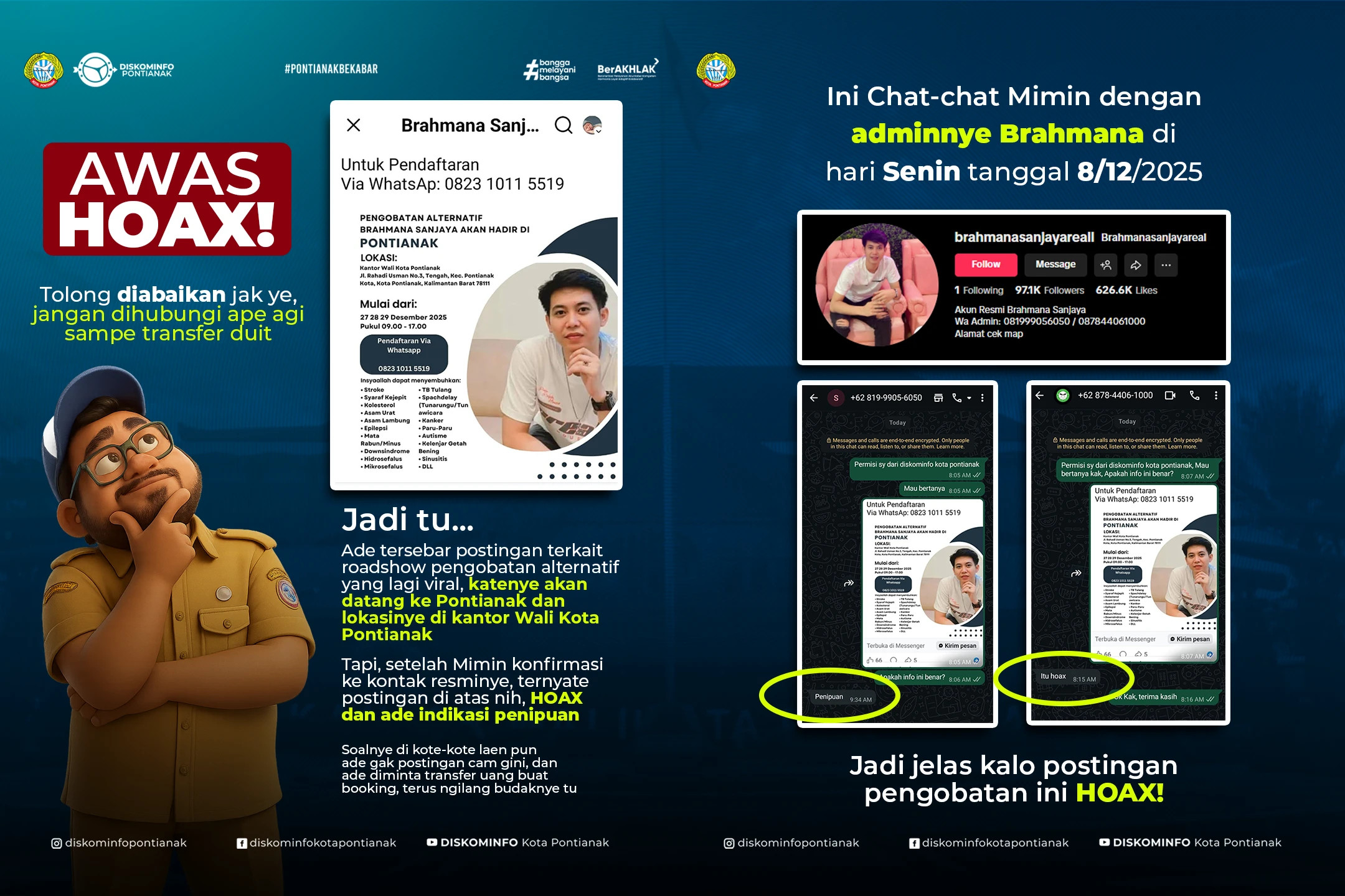 HOAKS: Masyarakat untuk lebih teliti terhadap informasi yang beredar di media sosial.