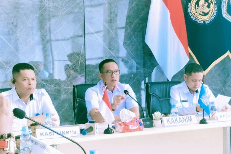 CAPAIAN : Kepala Kantor Imigrasi Kelas II TPI Sanggau memaparkan sejumlah capaian strategis.