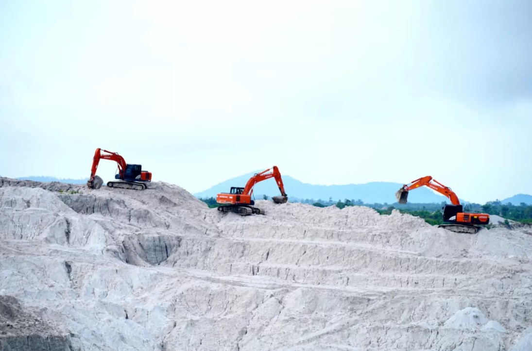 Salah satu tambang ilegal di Bangka Belitung yang telah ditertibkan oleh Pemeritah.