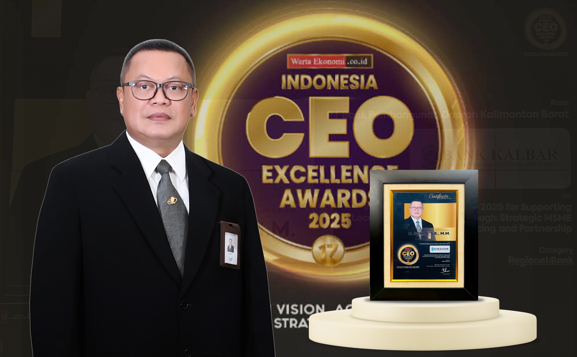 Direktur Utama Bank Kalbar, Rokidi